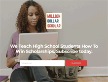 Tablet Screenshot of milliondollarscholar.com